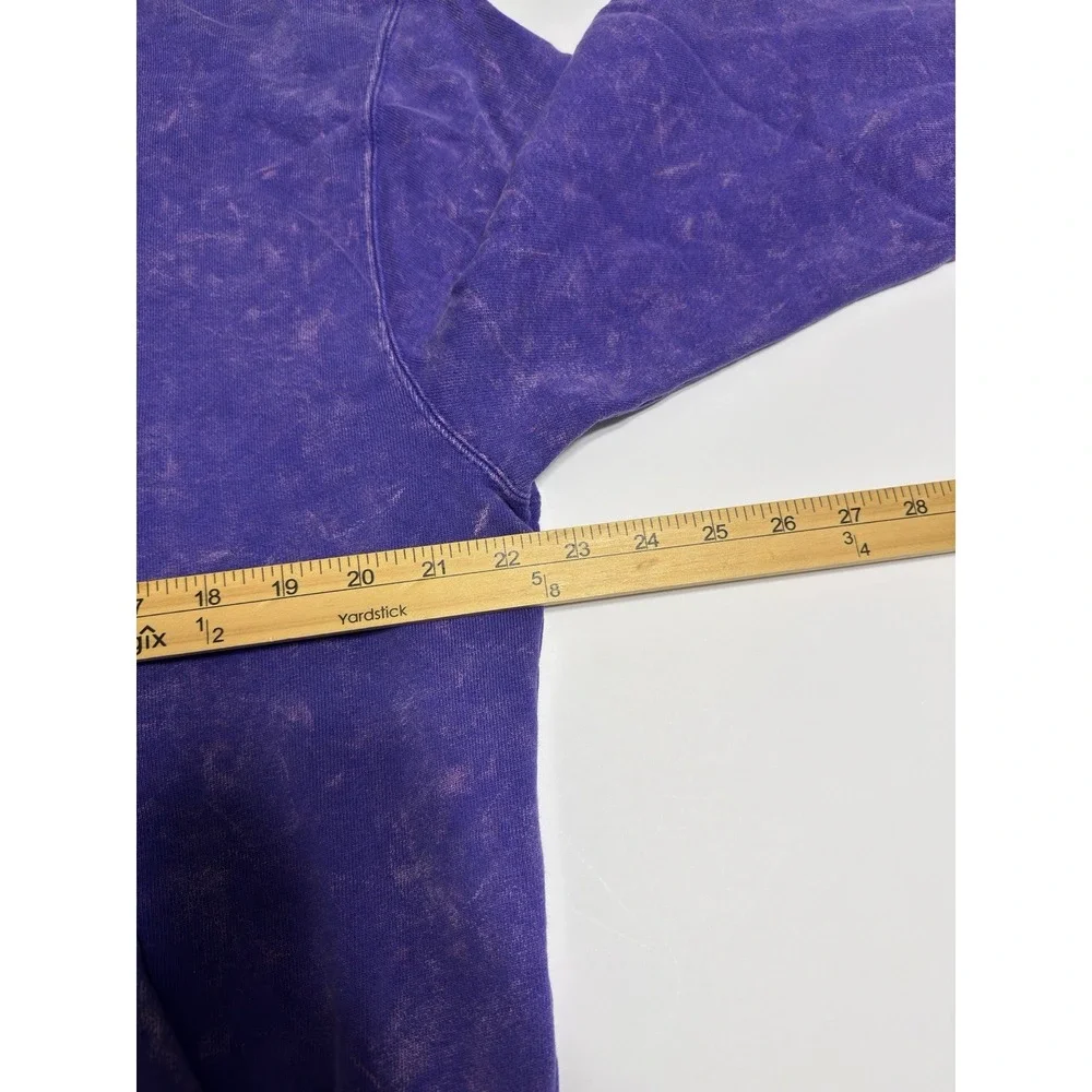 Nike Air Jordan Flight Essential Washed Fleece Hoodie Sz M Concord Purple DR3087